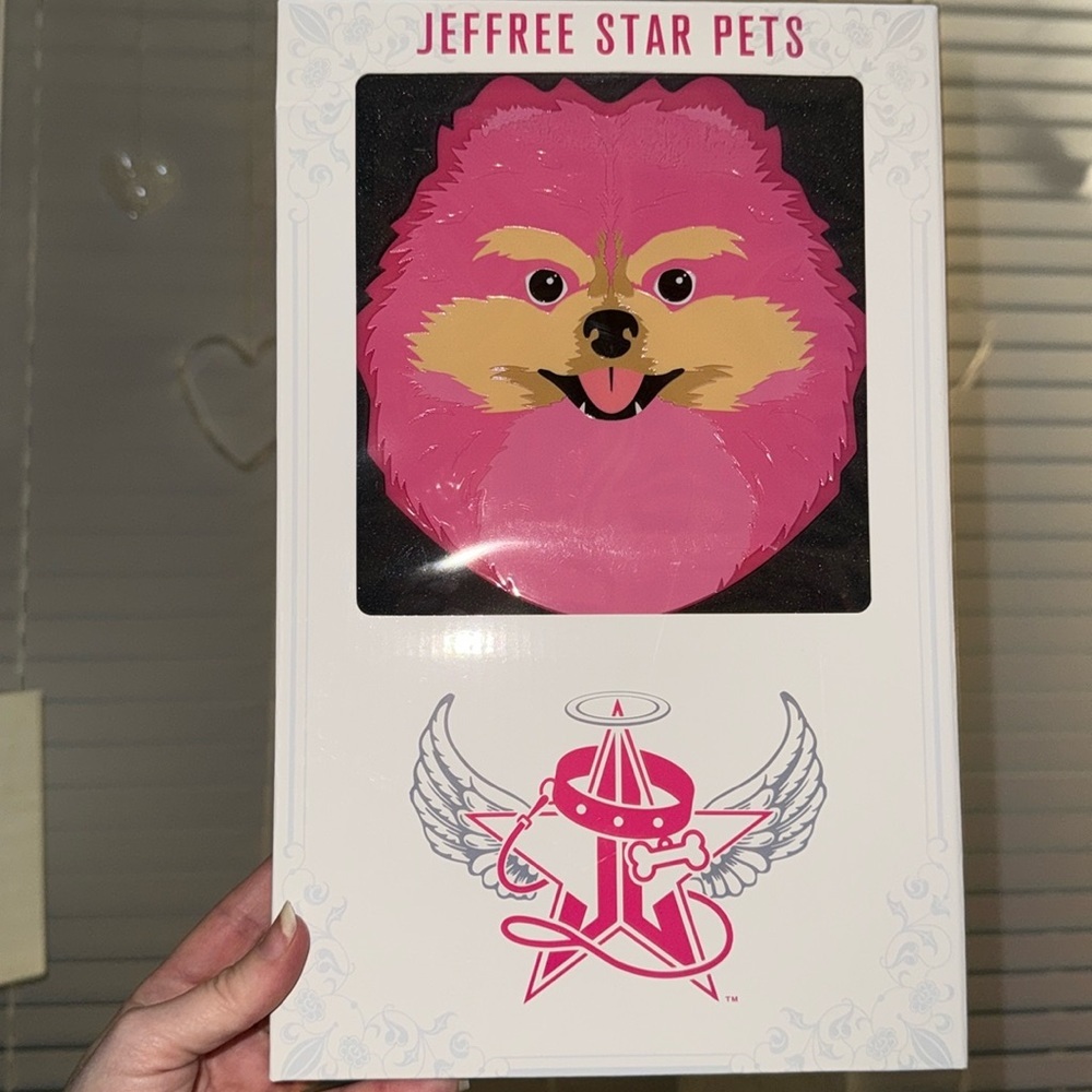 JEFFREE STAR Diva Hand Mirror Pink Pomeranian Dog - Picture 3 of 3